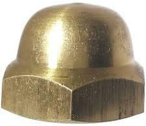 8-32 Acorn Cap Nuts, Solid Brass, Grade 360, Plain Finish, Qty 50 - by Fastener Depot, LLC in Saudi Arabia