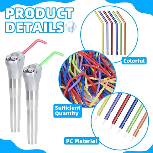 1000 قطعة من رؤوس حقن المياه والهواء الاحترافية للأسنان، فوهات ري الفم للاستعمال مرة واحدة لتنظيف الأسنان، طرف منحني لوحدة طب الأسنان - 4 أكياس محكمة الغلق (250/صندوق) in Kuwait