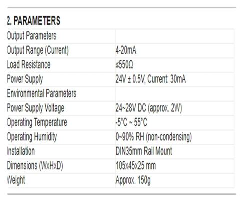 1pcs SBWZ-2280 DIN Rail PT100 Temperature Transmitter Module -50°C to 500°C, 4-20mA & 0-10V Signal Converter for RTD Sensors(-50-150) in Saudi Arabia