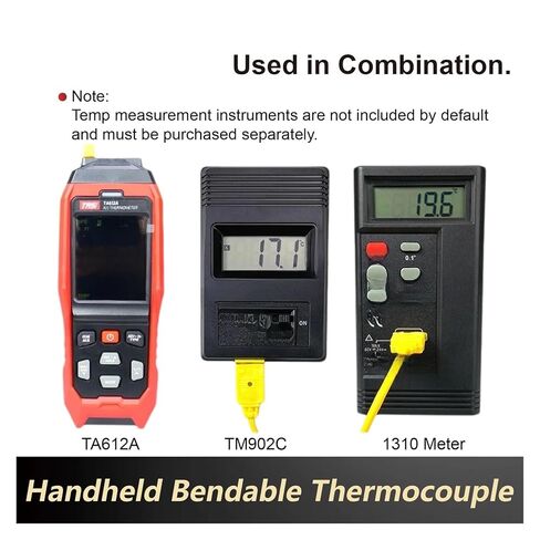 1pcs K Type Thermocouple Temperature Probe - Handheld Immersion Sensor for Molten Aluminum and Zinc Furnace Use(8-300mm) in Saudi Arabia