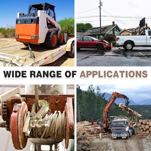 4 Pcs 5/16" Pin Lock Clevis Grab Hook with Latch Slip Hook G70 Steel Forged Safety Latch 4, 700lbs Capacity for Towing Trailer Winch Logging Transport Truck in Kuwait