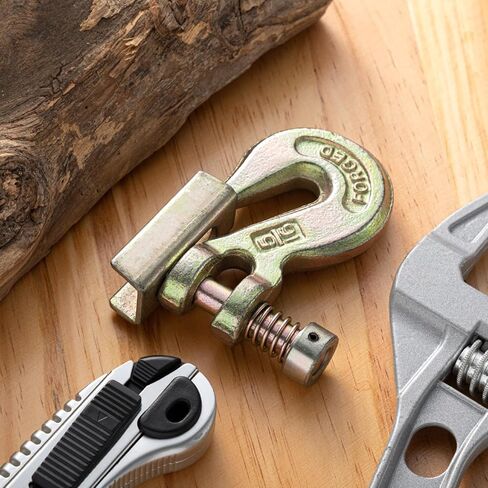 4 Pcs 5/16" Pin Lock Clevis Grab Hook with Latch Slip Hook G70 Steel Forged Safety Latch 4, 700lbs Capacity for Towing Trailer Winch Logging Transport Truck in Kuwait