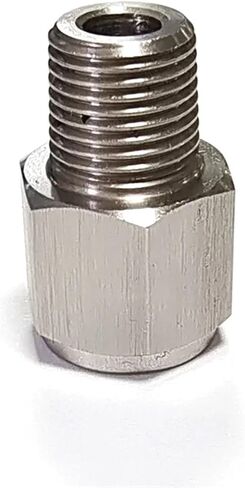 1/8 "NPT ذكر إلى M10x1.0 أنثى الفولاذ المقاوم للصدأ قياس ضغط الزيت محول الإقلاع in Kuwait