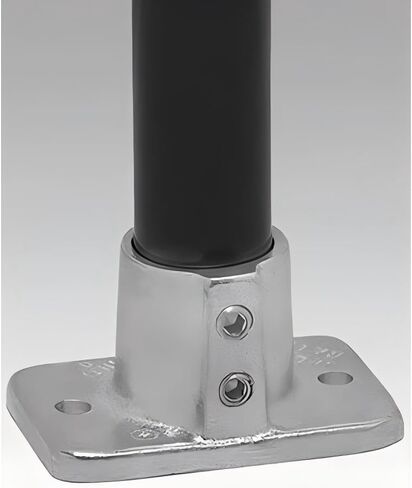 46-6 Structural Pipe Fitting, Base, Aluminum, 1 In Pipe Size, in Saudi Arabia