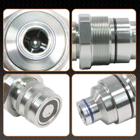 قارنة توصيل سريعة هيدروليكية 7246802-48 مم أنثى ذات وجه مسطح لـ Bobcat 753/763/773، John Deere 318E | 5076 رطل لكل بوصة مربعة in Kuwait