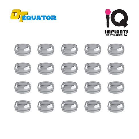 IQ Equator Retentive Caps Standard, Clear 1.8kg/3.9lbs (20-Pack) in Kuwait