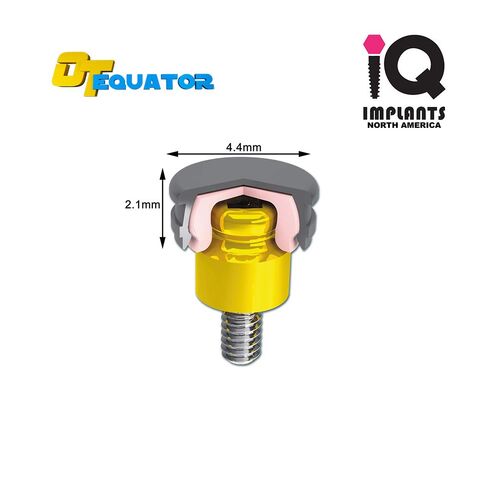 IQ Equator Retentive Caps Standard, Clear 1.8kg/3.9lbs (20-Pack) in Kuwait