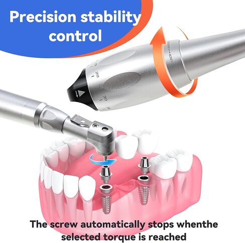 طقم مفك براغي سداسي عالمي مناسب لعيادة الأسنان، تصميم مزدوج الرأس مع (5-35 نيوتن سم) 7 أنواع من مفك براغي سداسي عالمي مزروع عزم الدوران in Kuwait