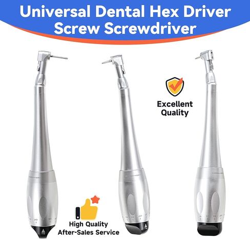 طقم مفك براغي سداسي عالمي مناسب لعيادة الأسنان، تصميم مزدوج الرأس مع (5-35 نيوتن سم) 7 أنواع من مفك براغي سداسي عالمي مزروع عزم الدوران in Kuwait