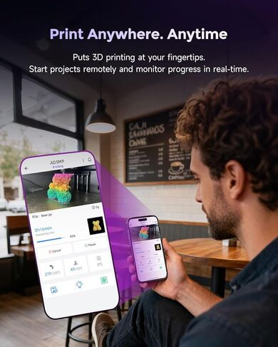 FLASHFORGE AD5X 3D Printer Retrofittable Accessory Camera Kit, Extended Functionality Real-Time Monitoring and Time-Lapse Video, Compatible with AD5M/ Pro 3D Printers in Kuwait