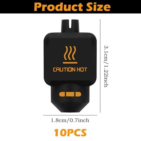 10Pcs Silicone Sock for Bambu Lab P2S, Hotend Heater Block Silicone Cover Nozzle 3D Printer Print Head Boot, High Temperature Enclosure Accessories Parts Protecting Extruder Sleeve Black in Saudi Arabia