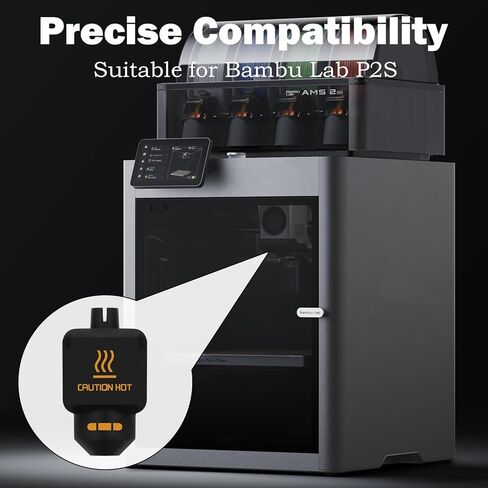 10Pcs Silicone Sock for Bambu Lab P2S, Hotend Heater Block Silicone Cover Nozzle 3D Printer Print Head Boot, High Temperature Enclosure Accessories Parts Protecting Extruder Sleeve Black in Saudi Arabia