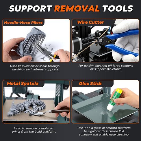 مجموعة أدوات الطابعة ثلاثية الأبعاد المكونة من 45 قطعة، ملحق الطباعة ثلاثية الأبعاد يتضمن أداة إزالة الأزيز وفرجار رقمي ومجموعة سكاكين فنية وقاطع أنبوب وحقيبة تخزين مناسبة لإزالة الطباعة ثلاثية الأبعاد والتنظيف والتشطيب in Kuwait