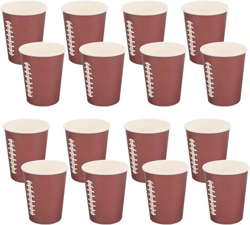 VANZACK 24pcs Football Paper Cups Disposable Juice Drinking Cups Rugby Party Tableware for Tailgate Game Day and Sports Events in Saudi Arabia
