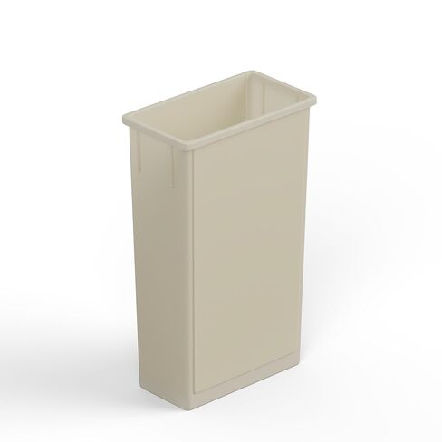 23 Gallon Black Rectangular Slim Trash Can | Great for Home, Commercial, or Restaurant Use. in Kuwait