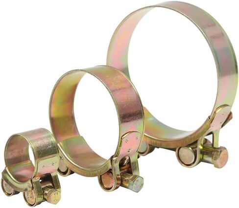 4 عبوات من مشابك خرطوم T-Bolt المصنوعة من الفولاذ المقاوم للصدأ، مشبك أنبوبي شديد التحمل للأذن، مشبك أنابيب قابل للتعديل، خرطوم مجاري الهواء - 26-28 مم/1.02 بوصة - 1.10 بوصة in Saudi Arabia