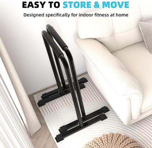 Outdoor Basic 2-in-1 Adjustable Dip Bar Station - Heavy Duty Parallel Bars with Connecting Parts, Extra Tall & Thickened Steel Design for Home Gym, Calisthenics & Strength Training (Dip Bar Pro) in Kuwait