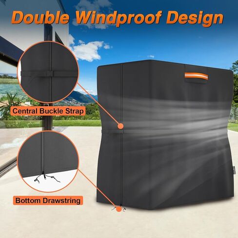 Protective Cover for Home Gym Set, Gym Rack Cover with Zipper Waterproof Dustproof UV Protection for Gym Station/Home Exercise Equipment Set Indoor or Outdoor 41.3" x 68.9" x 72.8" in Saudi Arabia