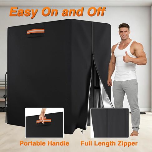 Protective Cover for Home Gym Set, Gym Rack Cover with Zipper Waterproof Dustproof UV Protection for Gym Station/Home Exercise Equipment Set Indoor or Outdoor 41.3" x 68.9" x 72.8" in Saudi Arabia