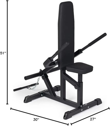 Titan Fitness Seated Dip Machine, Plate Loaded Dip Machine Rated 200 LB, Seated Triceps Dip Machine, Adjustable Padded Seat Backrest, Doubles as Bicep Curl Station in Kuwait