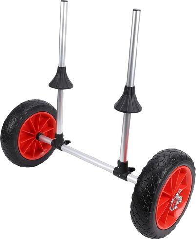Kayak Cart, Lightweight Foldable Aluminum Alloy Frame with Rubber Wheels Canoe Trolley for Outdoor Kayaking Camping and Travelers in Saudi Arabia