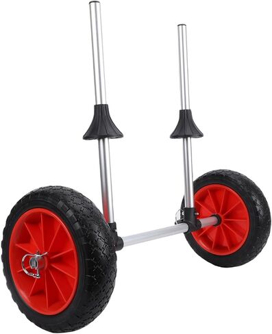 Kayak Cart, Lightweight Foldable Aluminum Alloy Frame with Rubber Wheels Canoe Trolley for Outdoor Kayaking Camping and Travelers in Saudi Arabia