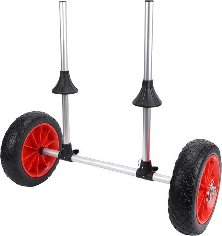 Foldable Kayak Cart, Lightweight Aluminum Alloy Canoe Trolley with Rubber Wheels for Outdoor Kayak Transportation, Portable Watercraft Carrier for Anglers and Campers in Saudi Arabia
