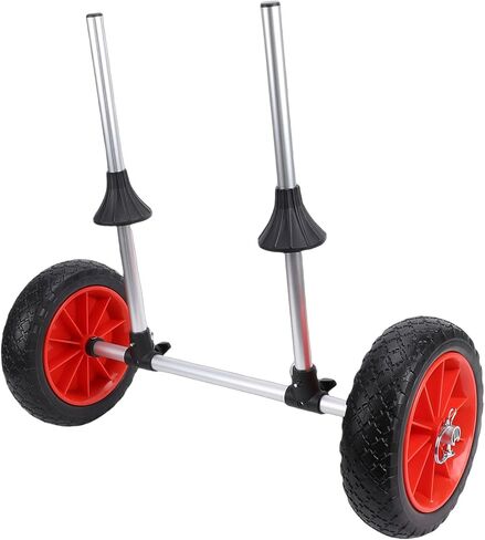 Foldable Kayak Cart, Lightweight Aluminum Alloy Canoe Trolley with Rubber Wheels for Outdoor Kayak Transportation, Portable Watercraft Carrier for Anglers and Campers in Saudi Arabia