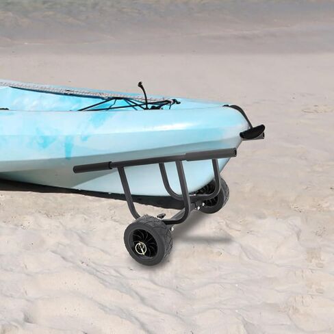 Kayak Cart, Heavy Duty 220 LBS Load Capacity Kayak Trailer, Detachable Canoe Trolley Cart with Adjustable Width & Nonslip Support Foot,8in Solid Tires for Kayaks Canoes Float Mats Paddle boards. in Saudi Arabia