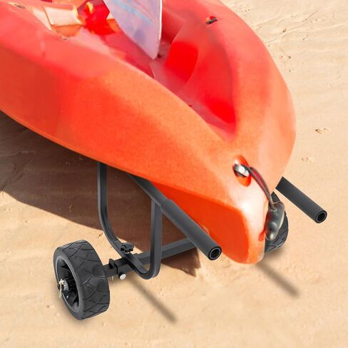Kayak Cart, Heavy Duty 220 LBS Load Capacity Kayak Trailer, Detachable Canoe Trolley Cart with Adjustable Width & Nonslip Support Foot,8in Solid Tires for Kayaks Canoes Float Mats Paddle boards. in Saudi Arabia