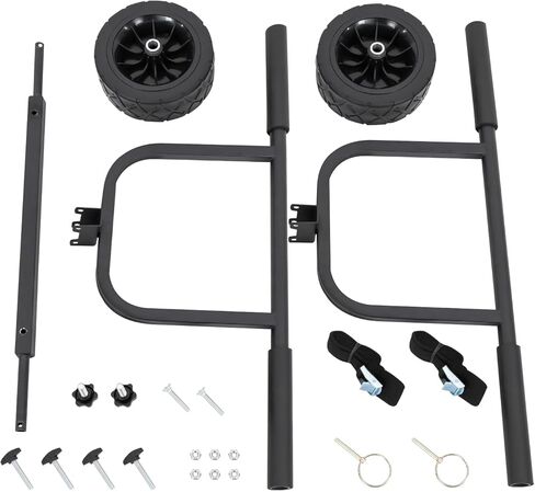 Kayak Cart, Heavy Duty 220 LBS Load Capacity Kayak Trailer, Detachable Canoe Trolley Cart with Adjustable Width & Nonslip Support Foot,8in Solid Tires for Kayaks Canoes Float Mats Paddle boards. in Saudi Arabia