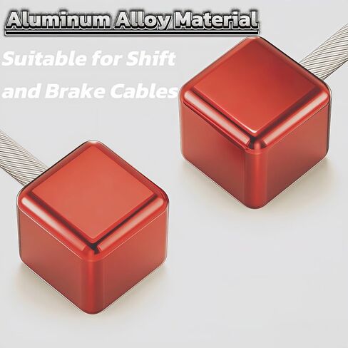 Bike Cable End Caps 8-Pack - Alloy Brake Cable Ends & Shift Cable End Crimps for Road & Mountain Bicycles | Durable, Secure Bike Brake Cable Clasp & Bicycle Cable End Caps in Kuwait