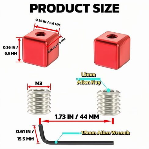 Bike Cable End Caps 8-Pack - Alloy Brake Cable Ends & Shift Cable End Crimps for Road & Mountain Bicycles | Durable, Secure Bike Brake Cable Clasp & Bicycle Cable End Caps in Kuwait