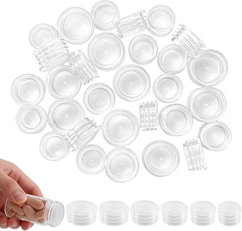 30PCS Salt and Pepper Shaker Stoppers Plugs, 6/7/9/10/11/12 MM Plastic Stoppers for Salt and Pepper Shakers, Shaker Bottle Stopper & Round End Caps for Bottles Plugs Bottom, Salt and Pepper Plugs in Kuwait