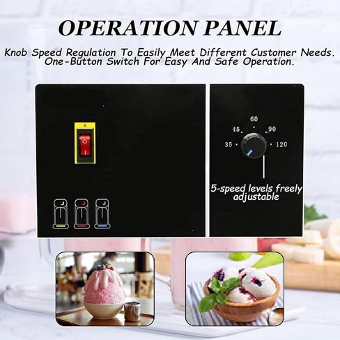 آلة خلط اللبن الزبادي الكهربائية التجارية، 3200 دورة / دقيقة من الفولاذ المقاوم للصدأ آلة خلاط الآيس كريم مع 3 أكواب يدوية، للزبادي، الشربات in Kuwait