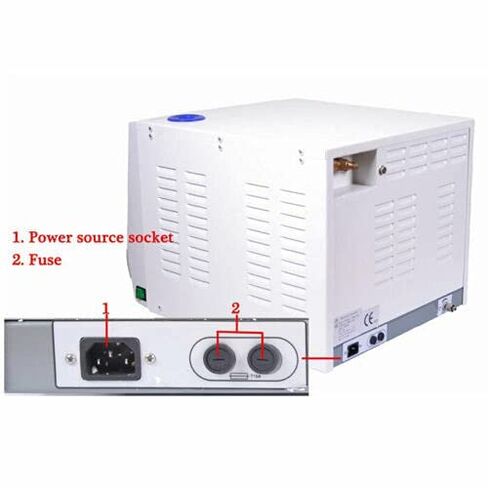 12L Lab Medical Class B Three Times Pulsation Vacuum Steam Sterilizer Autoclave Sterilizer LCD Display with Printer Purple in Kuwait