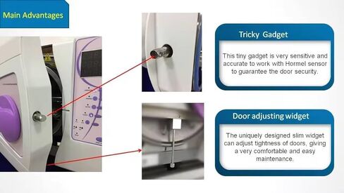 12L Lab Medical Class B Three Times Pulsation Vacuum Steam Sterilizer Autoclave Sterilizer LCD Display with Printer Purple in Kuwait