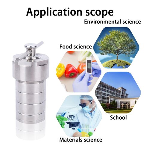 50ml Hydrothermal Autoclave Reactor, Premium 304 Stainless Steel, High Pressure Hydrothermal PTFE Hydrothermal Reactor Digestion Tank PTFE Vessel in Saudi Arabia