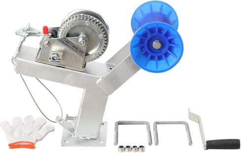 ecutee 1200 رطل قدرة قارب مقطورة ونش الوقوف مع الأسطوانة قابل للتعديل 3 "x4" مقطورة ونش جبل لقوارب الصيد القوارب البخارية المجلفن إطار مقاوم للتآكل غير الصفر البولي يوريثين الأسطوانة in Kuwait