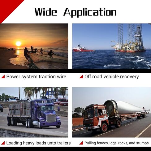 800lbs Heavy Duty Boat Trailer Winch with Gloves, Hand Crank Winch with 33ft Cable Manual Winch, 2-Way Ratchet & 4:1 Gear Trailer Winch, Manual Operated Winch for Trailers ATV UTV Boat Marine ﻿ in Kuwait