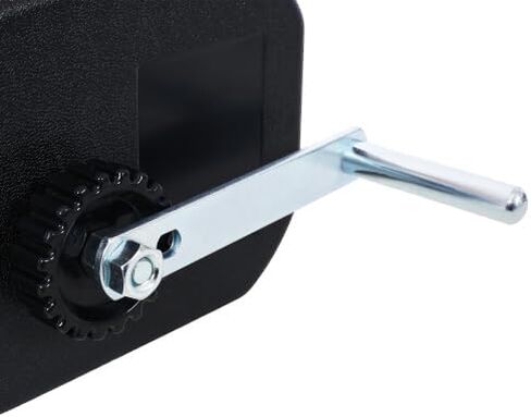 12v Trailer Winch,Reversible Electric Winch, for Boats up to 5000 lbs, Galvanized Wire Rope, Rapid Mount, Handheld Remote,Power in and Manual Out. Black in Kuwait