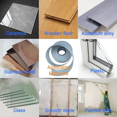 شريط السد الأبيض للحمام والمطبخ، شريط لاصق ذاتي أبيض للحمام، محيط الحوض، عصا وعاء المرحاض، سطح المطبخ (1.5 بوصة × 10.5 قدم، غلاف نفطة PVC) in Kuwait