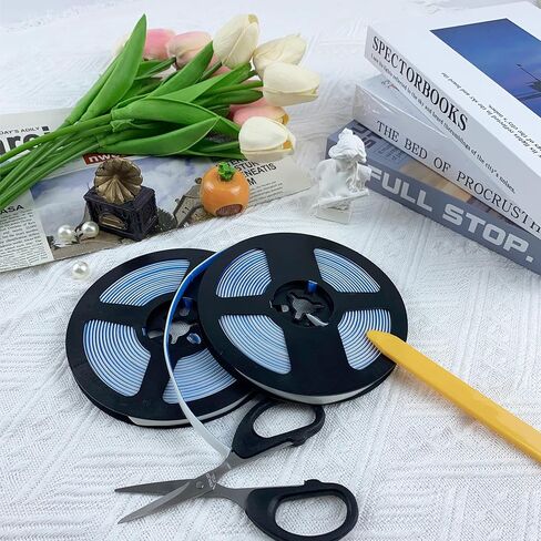 Caulk Tape 0.3" x 40' - White Waterproof Caulking Strip Peel and Stick Tape Roll for Shower Bathtub Bathroom Toilet in Kuwait