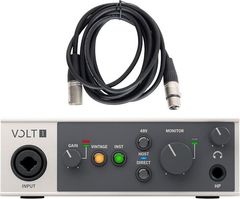 Universal Audio Volt 1 1-in/2-out USB 2.0 Audio Interface with Buhne Mic Cable in Saudi Arabia