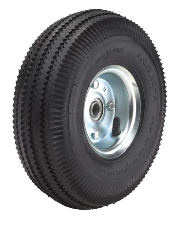 Wesco Industrial Products 151551 Zinc/Steel Hub PE Pneumatic Wheel, 350 Pound Load Capacity, 10" Diameter, 3-1/2" Tread Width, 5/8" Bore Inner Diameter, 2-1/4" Hub Length in Kuwait