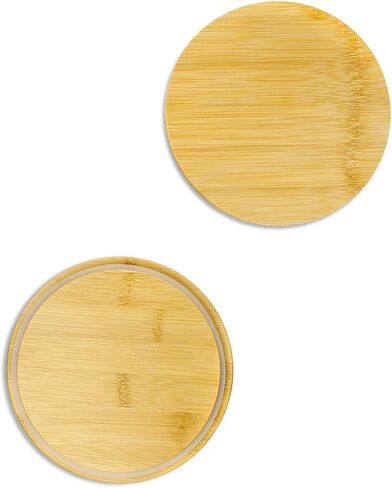 TECHYCU Replacement Wooden Lids for Pyrex, Anchor Hocking Glass Containers, 7200-PC*2 7201-PC*2 7402-PC*2, Bamboo Lids for Pyrex 2Cup 4Cup 7Cup Glass Bowls, Bowl Covers with Leakproof Silicone Pack in Saudi Arabia