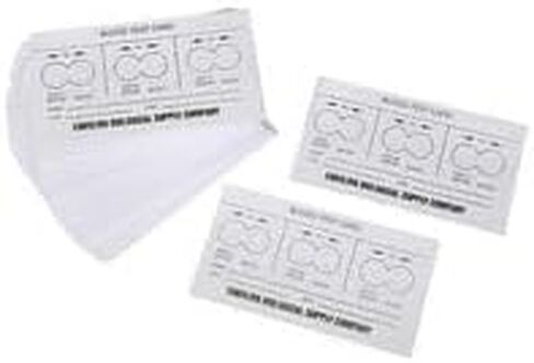 Blood Test Cards, Box of 100 Cards with Printed Guide in Saudi Arabia