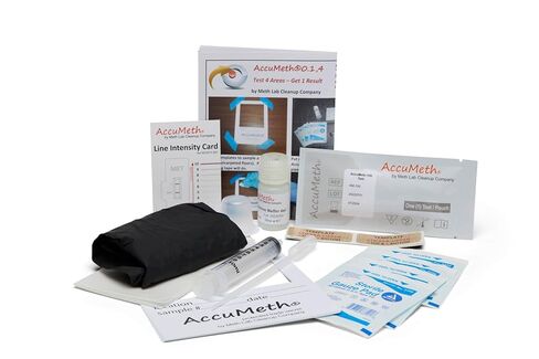 AccuMeth0.1,4-Part Methamphetamine Residue Detection Test Kit for Homes | 0.1 µg/100cm2 Legal Standard (Pack of 1) in Saudi Arabia