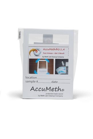 AccuMeth0.1,4-Part Methamphetamine Residue Detection Test Kit for Homes | 0.1 µg/100cm2 Legal Standard (Pack of 1) in Saudi Arabia