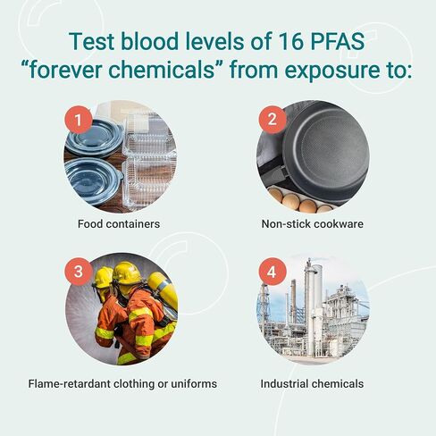 اختبار الدم للتعرض لـ PFAS من شركة EmpowerDX - طقم اختبار في المنزل للمواد الكيميائية PFAS in Kuwait